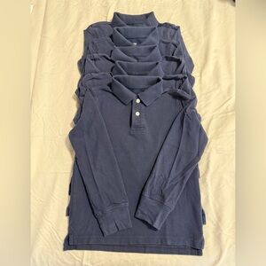GAP Kids Black Pique Polo Shirt long sleeved
